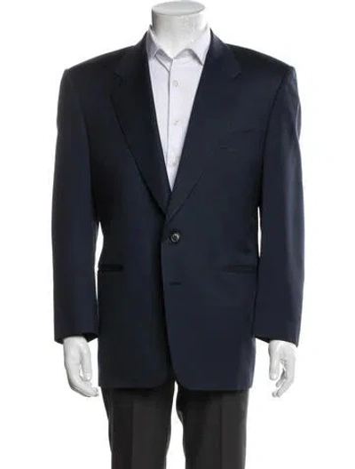 Pre-owned Canali Wool Blazer In Blue