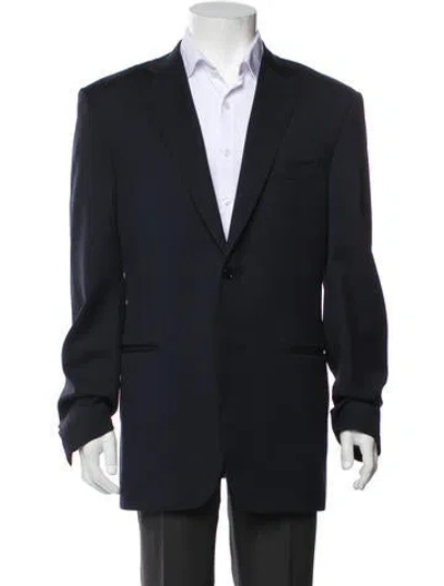 Pre-owned Canali Wool Blazer In Blue