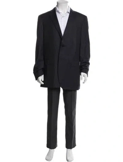 Pre-owned Canali Wool Blazer In Blue