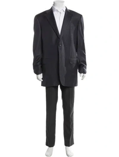 Pre-owned Canali Wool Blazer In Blue