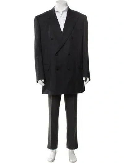 Pre-owned Canali Wool Blazer In Blue