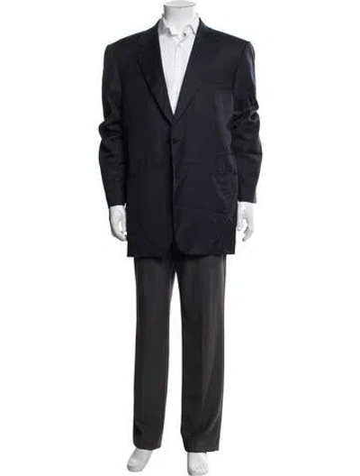Pre-owned Canali Wool Blazer In Blue