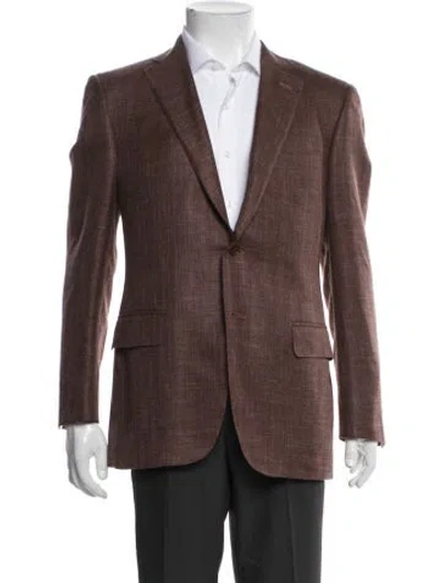 Pre-owned Canali Wool Blazer In Brown