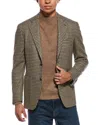 Canali Wool Blazer In Brown