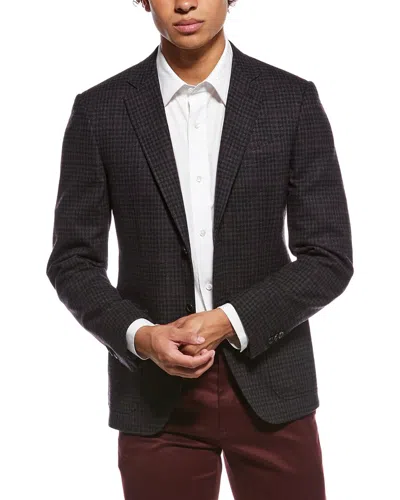 Canali Wool Blazer In Black