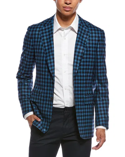 Canali Wool Blazer In Brown