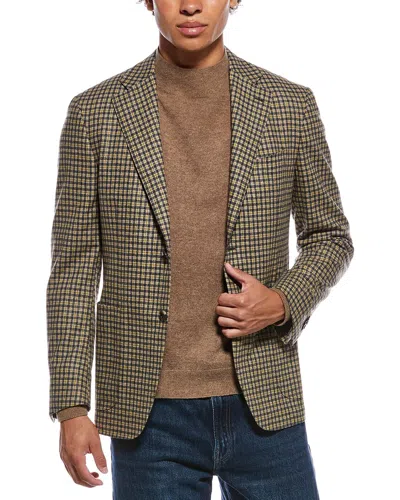 Canali Wool Blazer In Brown