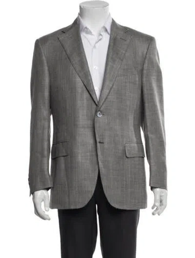 Pre-owned Canali Wool Blazer In Brown