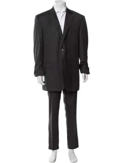 Pre-owned Canali Wool Blazer In Grey