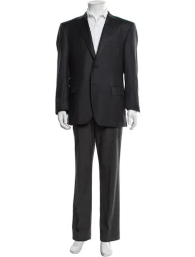 Pre-owned Canali Wool Blazer In Grey