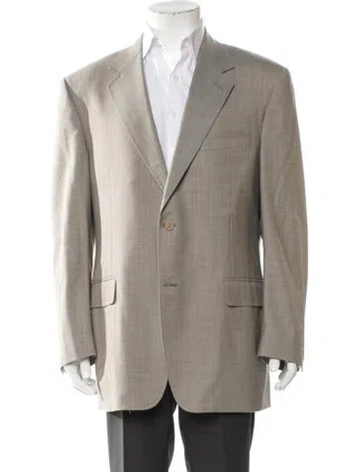 Pre-owned Canali Wool Blazer In Neutral
