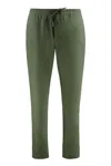 Canali Drawstring Wool-blend Regular Trousers