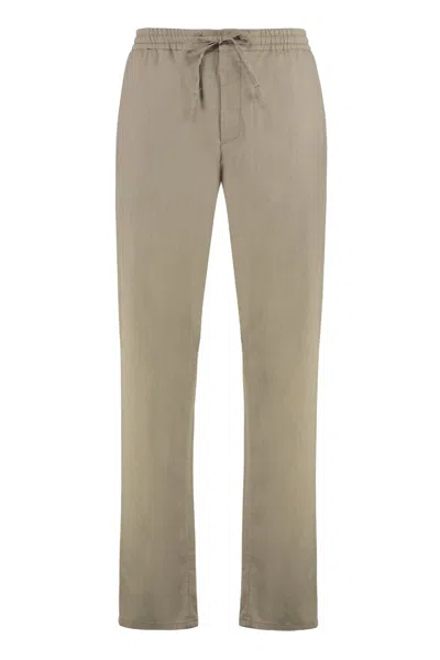Canali Wool Blend Trousers In Neutral