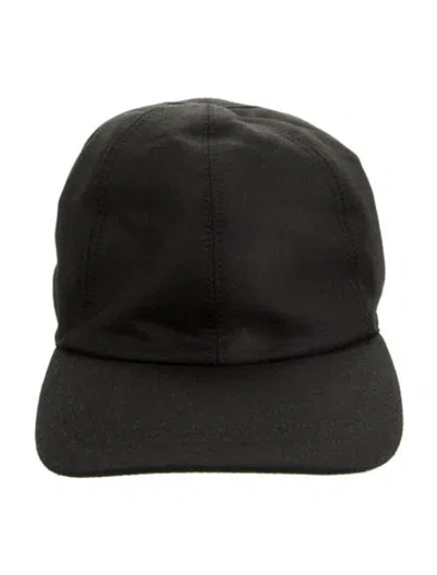 Pre-owned Canali Wool Cap W/tags In Black