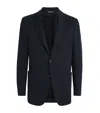 Canali Wool-cashmere Blazer In Blue