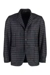 Canali Men's Wool-cashmere Blend Two-button Blazer In Grey