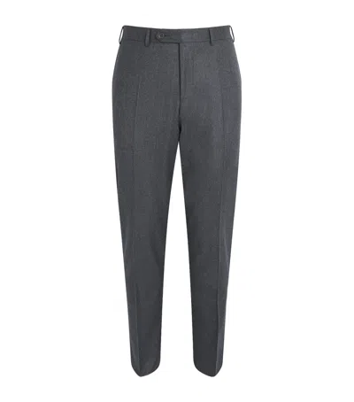 Canali Wool Chinos In Green