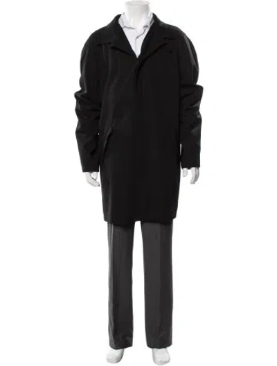 Pre-owned Canali Wool Coat In Black