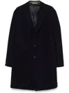 Canali Wool Coat In Blue
