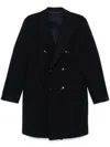 Canali Wool Coat In Blue
