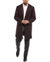 Canali Wool Coat In Brown