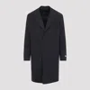 Canali Tailored Wool Coat With Classic Notch Lapel In Gray