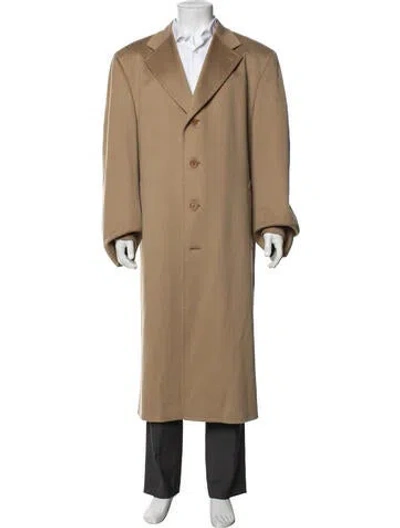 Pre-owned Canali Wool Coat In Neutrals