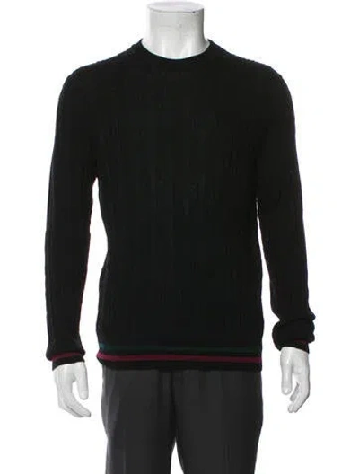 Pre-owned Canali Wool Crew Neck Pullover In Black