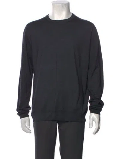 Pre-owned Canali Wool Crew Neck Pullover In Grey