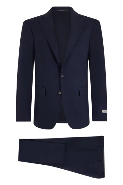 Canali Wool Dress In Blue