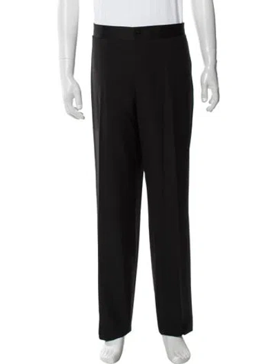Pre-owned Canali Wool Dress Pants In Brown