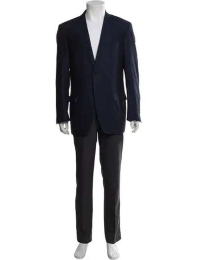 Pre-owned Canali Wool Jacket In Blue