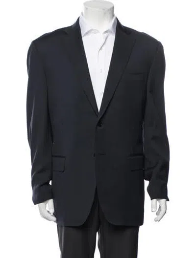 Pre-owned Canali Wool Jacket In Blue