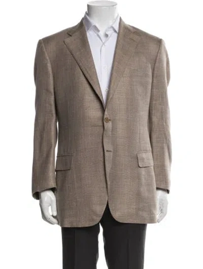 Pre-owned Canali Wool Jacket In Brown