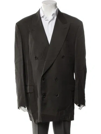 Pre-owned Canali Wool Jacket In Green