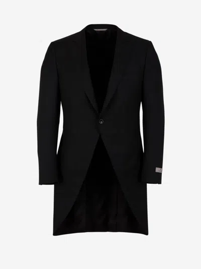 Canali Wool Morning Suit In Black