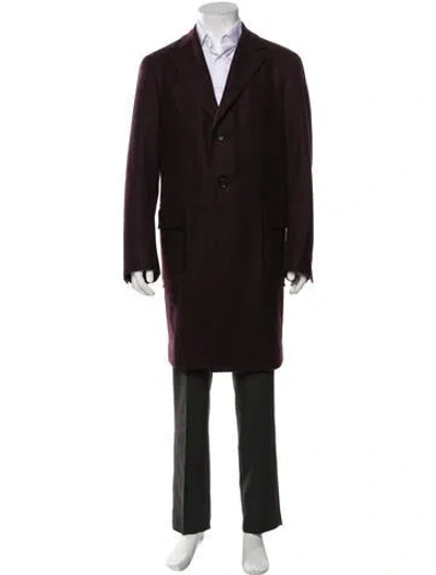Pre-owned Canali Wool Overcoat In Brown