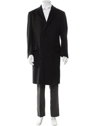 Pre-owned Canali Wool Overcoat In Gray