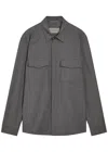 Canali Flap-pocket Overshirt In Gray