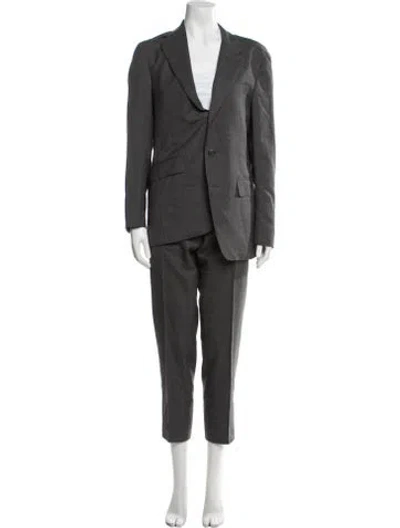Pre-owned Canali Wool Pantsuit In Gray