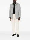 Canali Wool Patch-pocket Jacket In Gray