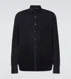 Canali Wool Shirt In Black