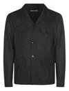 Canali Wool Blazer In Black