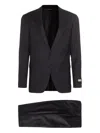 Canali Wool Two-piece Tuxedo Suit In Black