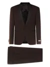 Canali Brown Wool Suits In Brown