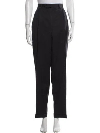 Pre-owned Canali Wool Straight Leg Pants In Gray