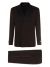 Canali Dark Brown Wool Suits