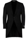 Canali Wool Suit Jacket In Black