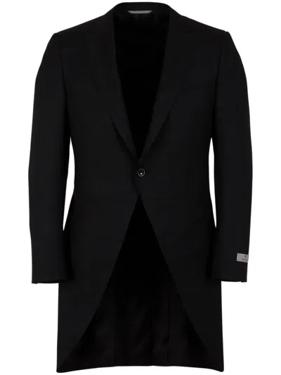 Canali Wool Suit Jacket In Black