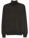 Canali Wool Sweater In Brown